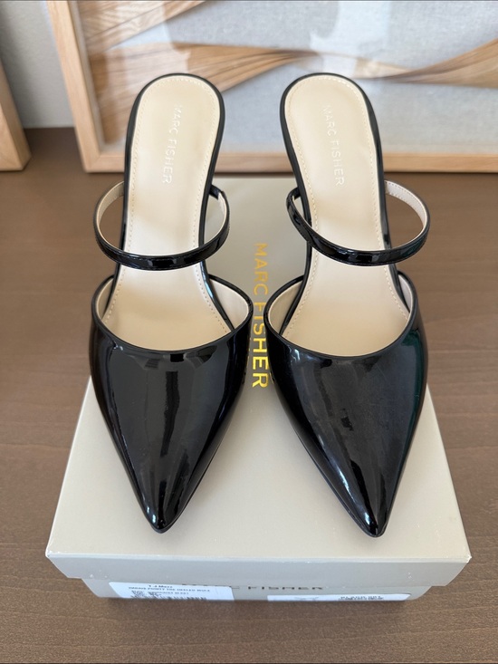 Marc Fisher Shoes - NWT Marc Fisher Hadais Black Patent Pointed heels